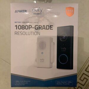Eufy Security by Anker Wireless 1080p Video Doorbell - Black